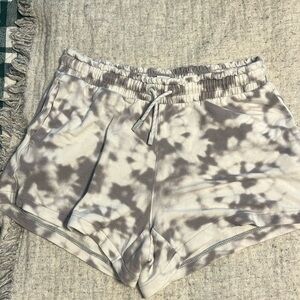 Marbleized grey Athleta girl shorts